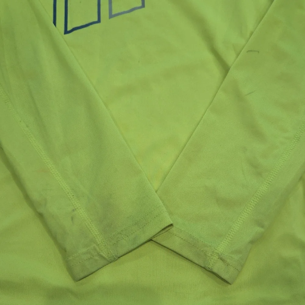 Nike Kids Bright Yellow Long Sleeve Tee - Picture 4 of 4